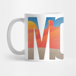 Moab Utah Scenic Typography Mug